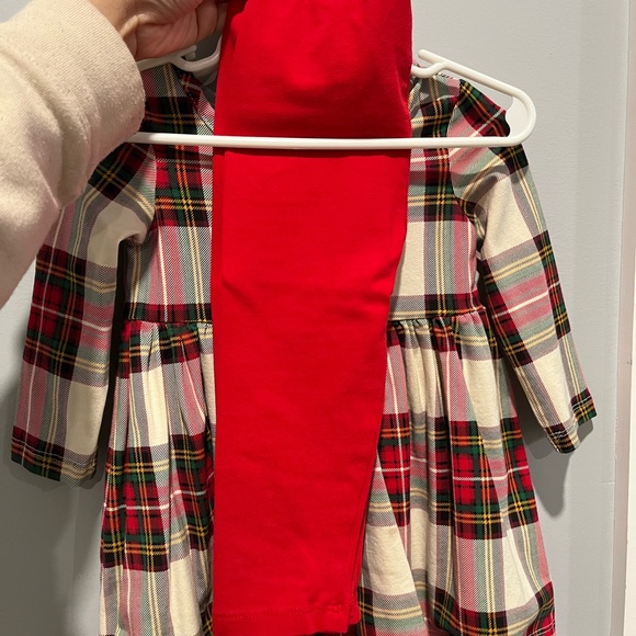 Hanna Anderson Christmas dress with pants matching set - Picture 5 of 5